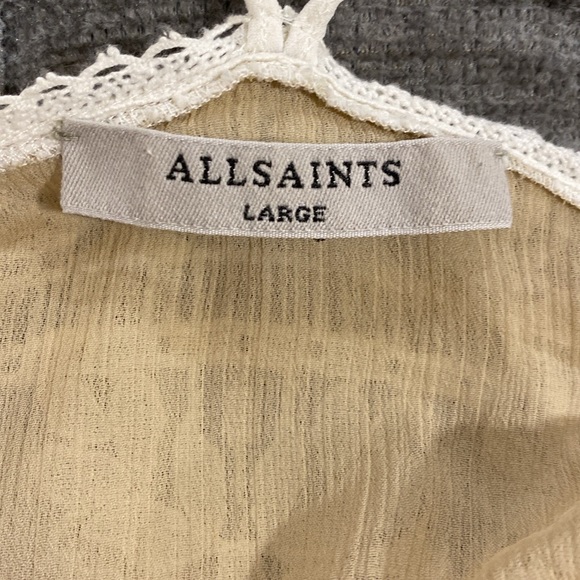 All Saints Natalia Peplum Tank Top - Picture 7 of 7